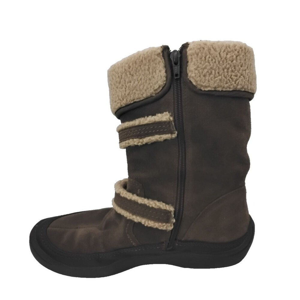 Earth Spirit-Bria Leather Suede Lined Fleece Cuff Winter Boots Women 8 US zipper - Picture 4 of 6